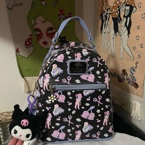 Valfre loungefly Lucy backpack with Kuromi charm